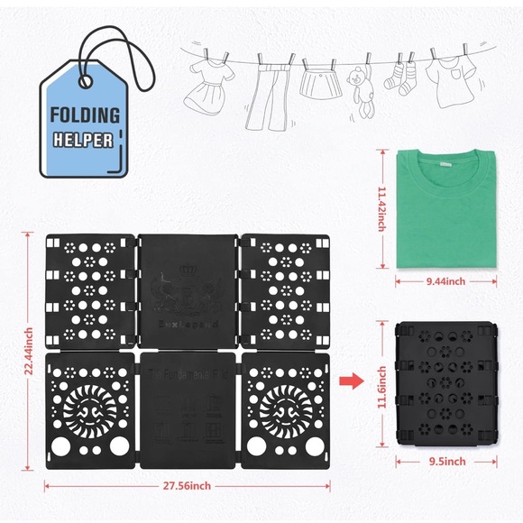 Black Shirt Folding Board - Picture 2 of 7